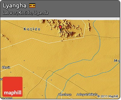 Physical 3D Map of Lyangha