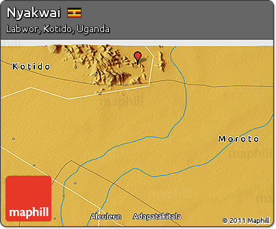 Physical 3D Map of Nyakwai
