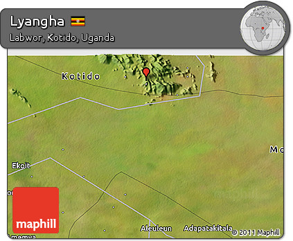 Satellite 3D Map of Lyangha