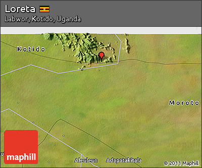 Satellite 3D Map of Loreta