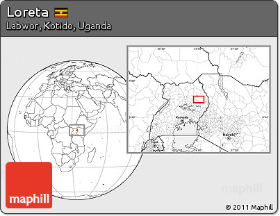 Blank Location Map of Loreta