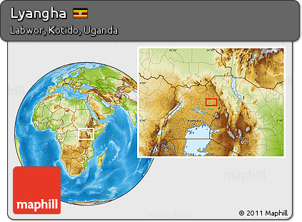 Physical Location Map of Lyangha