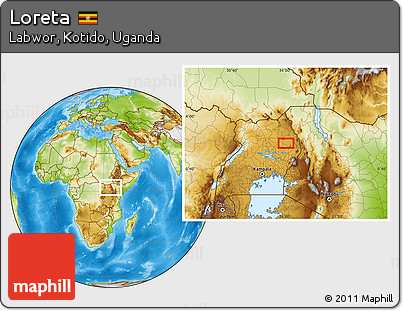Physical Location Map of Loreta