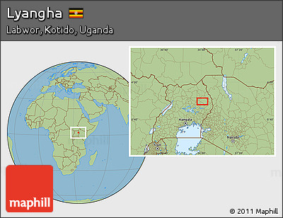 Savanna Style Location Map of Lyangha