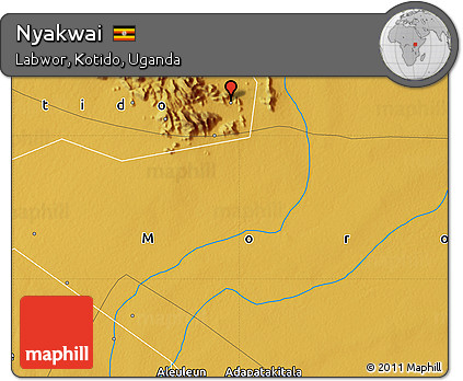 Physical Map of Nyakwai