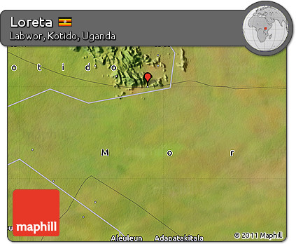 Satellite Map of Loreta