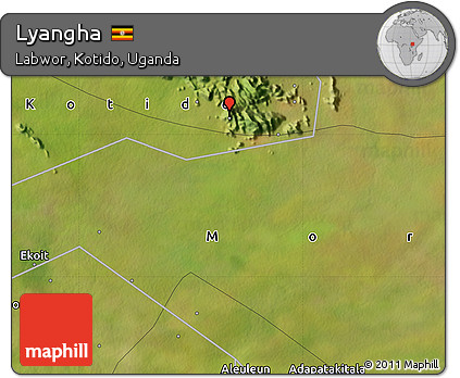 Satellite Map of Lyangha