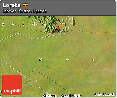 Satellite Map of Loreta