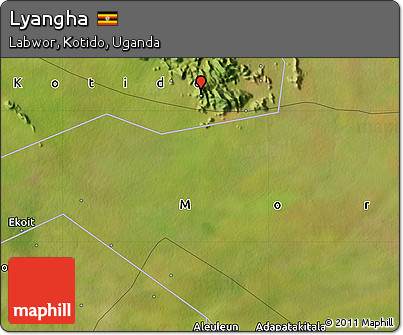 Satellite Map of Lyangha