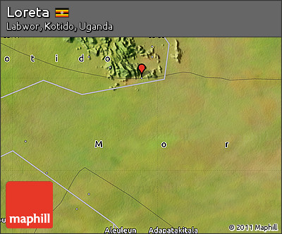Satellite Map of Loreta