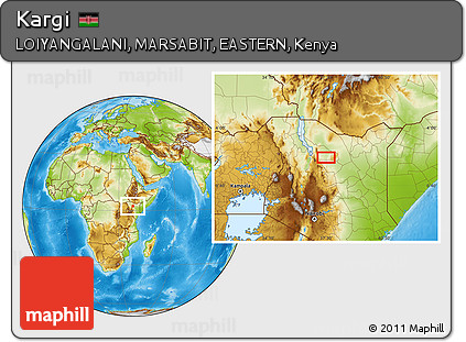 Physical Location Map of Kargi