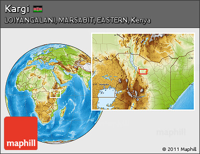 Physical Location Map of Kargi