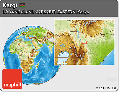 Physical Location Map of Kargi