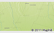 Physical 3D Map of the area around 2° 16' 34" N, 39° 10' 29" E