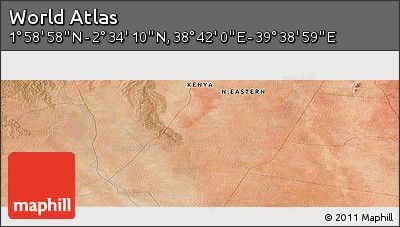 Satellite Panoramic Map of the Area around 2° 16' 34" N, 39° 10' 29" E