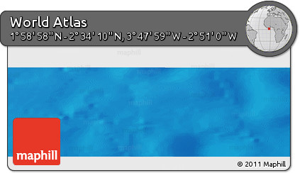 Physical Panoramic Map of the Area around 2° 16' 34" N, 3° 19' 30" W