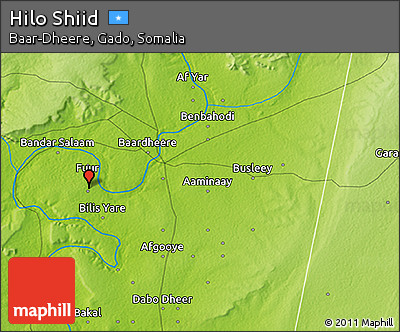 Physical 3D Map of Hilo Shiid