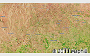 Satellite 3D Map of the area around 2° 16' 34" N, 43° 25' 29" E