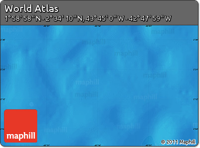 Political Map of the Area around 2° 16' 34" N, 43° 16' 29" W
