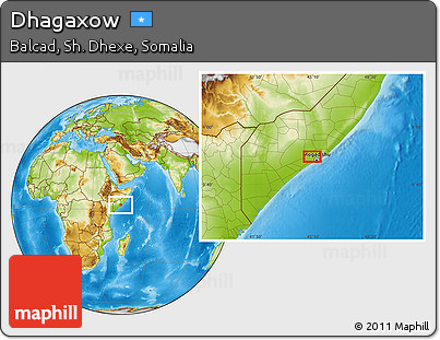 Physical Location Map of Dhagaxow