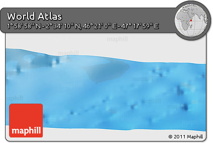 Physical Panoramic Map of the Area around 2° 16' 34" N, 46° 49' 30" E
