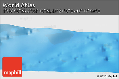 Physical Panoramic Map of the Area around 2° 16' 34" N, 46° 49' 30" E