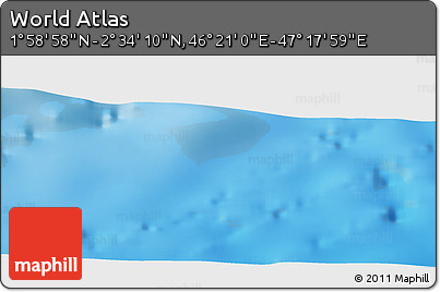 Physical Panoramic Map of the Area around 2° 16' 34" N, 46° 49' 30" E