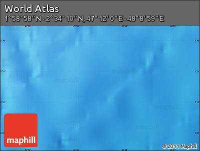 Physical Map of the Area around 2° 16' 34" N, 47° 40' 29" E
