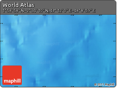 Physical Map of the Area around 2° 16' 34" N, 47° 40' 29" E