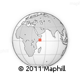 Outline Map of the Area around 2° 16' 34" N, 47° 40' 29" E, rectangular outline