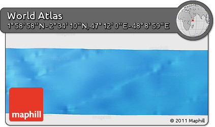 Physical Panoramic Map of the Area around 2° 16' 34" N, 47° 40' 29" E
