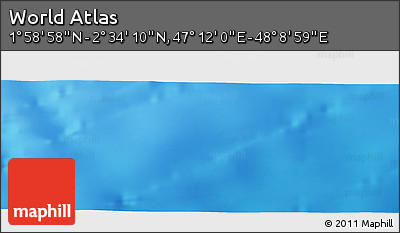 Physical Panoramic Map of the Area around 2° 16' 34" N, 47° 40' 29" E