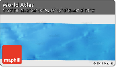 Physical Panoramic Map of the Area around 2° 16' 34" N, 47° 40' 29" E