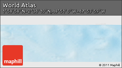 Physical Panoramic Map of the Area around 2° 16' 34" N, 48° 22' 30" W