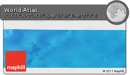 Physical Panoramic Map of the Area around 2° 16' 34" N, 49° 22' 30" E