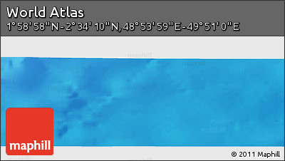 Physical Panoramic Map of the Area around 2° 16' 34" N, 49° 22' 30" E
