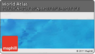 Physical Panoramic Map of the Area around 2° 16' 34" N, 49° 22' 30" E