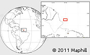 Blank Location Map of the area around 2° 16' 34" N, 49° 13' 30" W