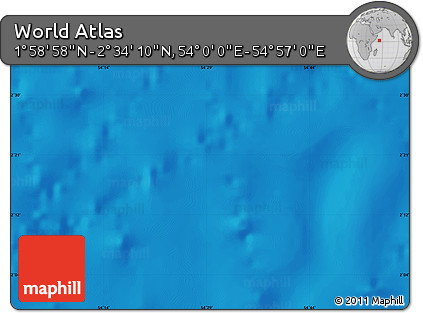 Physical Map of the Area around 2° 16' 34" N, 54° 28' 30" E