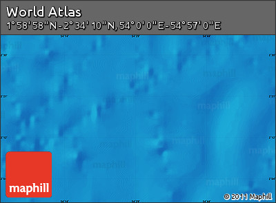 Physical Map of the Area around 2° 16' 34" N, 54° 28' 30" E