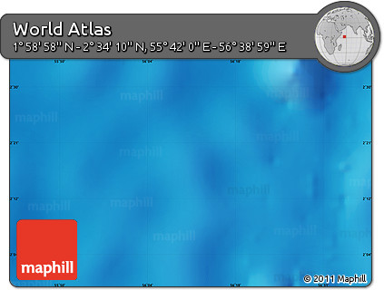 Physical Map of the Area around 2° 16' 34" N, 56° 10' 29" E