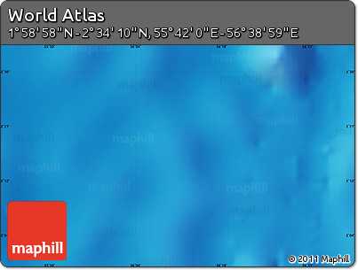 Physical Map of the Area around 2° 16' 34" N, 56° 10' 29" E
