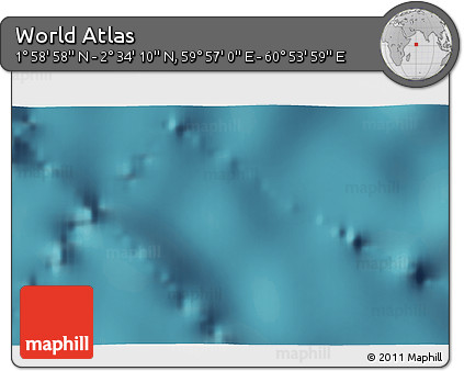 Satellite 3D Map of the Area around 2° 16' 34" N, 60° 25' 29" E