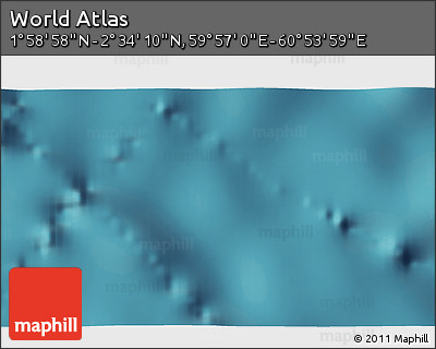 Satellite 3D Map of the Area around 2° 16' 34" N, 60° 25' 29" E