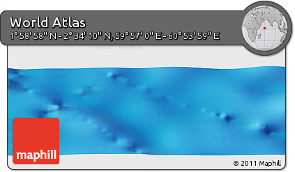 Physical Panoramic Map of the Area around 2° 16' 34" N, 60° 25' 29" E