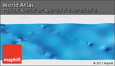 Physical Panoramic Map of the Area around 2° 16' 34" N, 60° 25' 29" E
