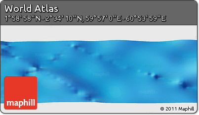 Physical Panoramic Map of the Area around 2° 16' 34" N, 60° 25' 29" E