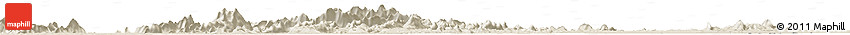 Shaded Relief Horizon Map of the Area around 2° 16' 34" N, 60° 16' 29" W