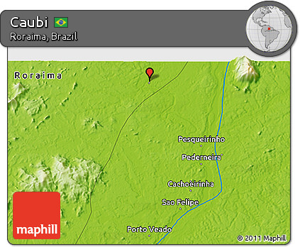 Physical 3D Map of Caubi