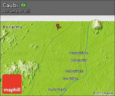 Physical 3D Map of Caubi